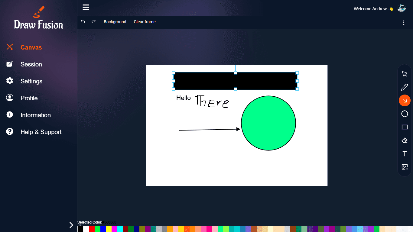 DrawFusion: Drawing App